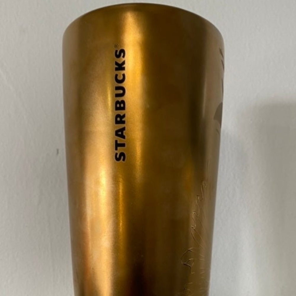 Starbucks Spring 2022 Copper Siren Ceramic 12oz Tumbler with mint green lid - Picture 3 of 3